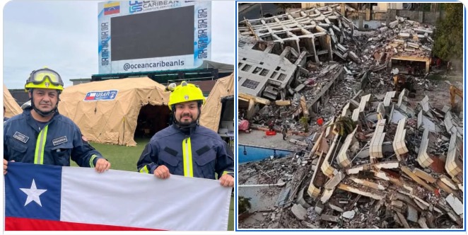 ¡SE PASARON PA’ LINDOS! BOMBEROS DE PUERTO MONTT VUELVEN CON EL PECHO INFLADO TRAS SALVAR VIDAS EN EL TERREMOTO DE VENEZUELA